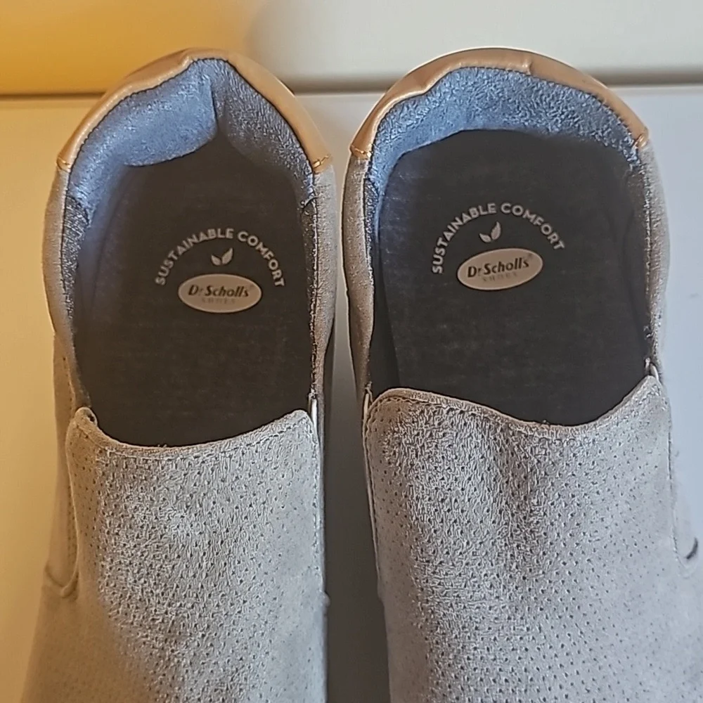 Dr. Scholl's Women's If Only Wedge‎ Slip-On Sneaker Gray Size 11